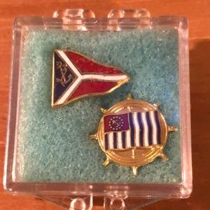 TWO SAILING PINS